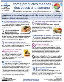 10 consejos para ayudarle a comer más productos marinos