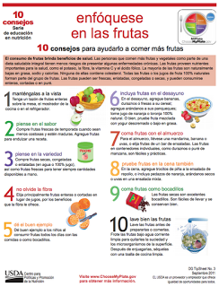 10 consejos para ayudarlo a comer más frutas