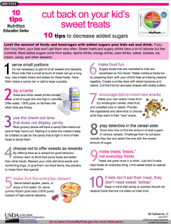 10 Tips to Decrease Added Sugars